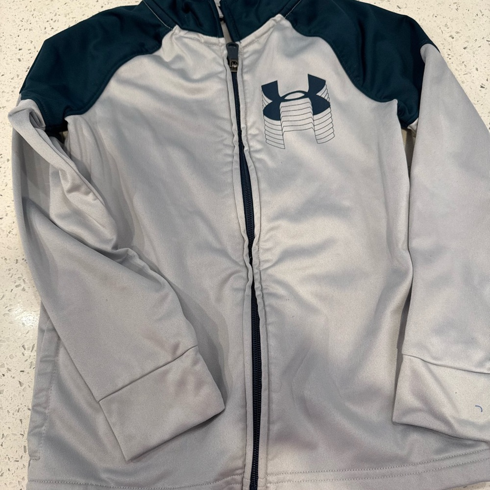 Under Armour Navy and Light Gray Zip-Up Jacket